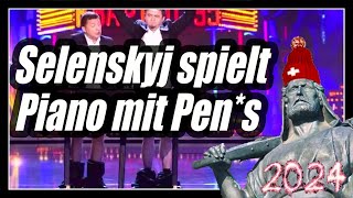 Selenskij spielt Piano ohne Hosen  WEF Satire [upl. by Llevaj106]