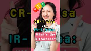 CR1 Visa vs IR1 Visa What’s the Difference US Immigration shorts spousalvisa greencard [upl. by Yejus]