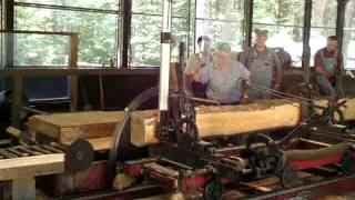 Steam Powered Sawmill Hartwick Pines State Park [upl. by Loria395]