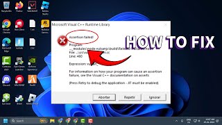 How to Fix Microsoft Visual C Assertion Failed Error 2024 [upl. by Dasha341]