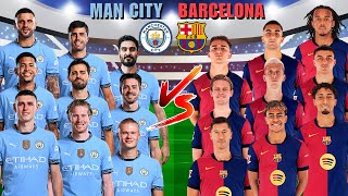 2025 Man City 🆚 2025 Barcelona  Haaland Lewandowski Foden Yamal Grealish Raphinha [upl. by Jerome]