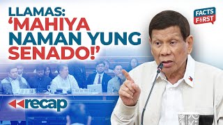 Ronald Llamas Mahiya naman ang Senado kumpara sa Quad Com [upl. by Rankin]