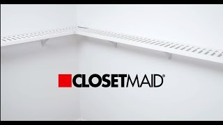 ClosetMaid ExpressShelf™  How to Cut Ventilated Shelf For An Inside Corner [upl. by Artek]