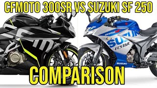 CFMOTO 300SR VS SUZUKI GIXXER SF 250  Comparison Review  English  Philippines  300SR  SF250 [upl. by Ylsel]