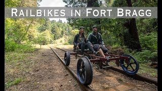 Riding the Skunk Train Railbikes in Fort Bragg [upl. by Anavlis]