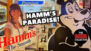 Amazing HAMM’s Collection has TAKEN OVER his house Beersigns Breweriana Hamms [upl. by Otter76]