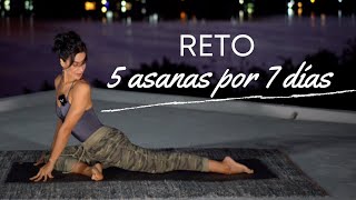 5 ASANAS POR 7 DÍAS  Reto energizante para cada mañana Viridiana Yoga Salud y Bienestar [upl. by Christye]