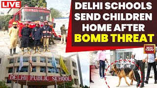 Delhi School Bomb Threat News LIVE  Over 50 Delhi Schools Send Children Home After Bomb Threat [upl. by Notyap]