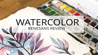 swatching and painting with Renesans watercolors [upl. by Marshall168]