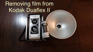 Showing How to Remove Film From Kodak Duaflex II [upl. by Aedni]