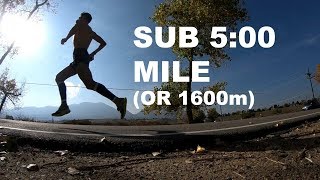 HOW TO RUN A SUB 5MINUTE MILE  Sage Running Training and Tips [upl. by Benenson]