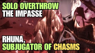 Solo Overthrow The Impasse all 4 levels  Rhuna Subjugator of Chasms  Titan Destiny 2 [upl. by Dexter]