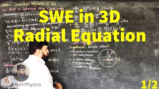 L251 Schrodinger equation in three dimensions solution of radial equation [upl. by Lani]