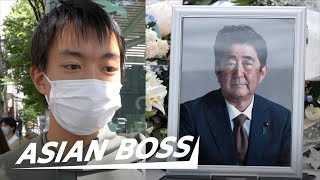 Japanese React to Shinzo Abe’s Assassination  Street Interview [upl. by Atirehs375]