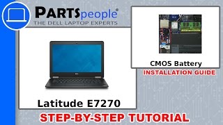 Dell Latitude E7270 P26S001 CMOS Battery HowTo Video Tutorial [upl. by Seira215]