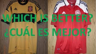 Adidas Spain Goalkeeper Jersey and Denmark Home Jersey of EUROCUP 2012 [upl. by Kim]