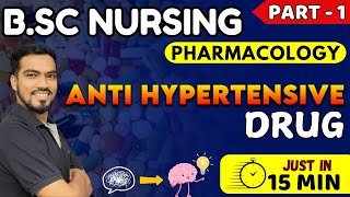 anti hypersensitive  BSc NURSING 3rd sem  pharmacology antihypertensive drugs  bsc nursing 2024 [upl. by Etnuahc891]