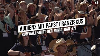 Impressionen von der Papstaudienz bei der Romwallfahrt der Ministranten [upl. by Amaras389]