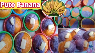 How to Make Puto BananaSteamed CakeVideo easy RecipeElla Ibañez Vlogs [upl. by Brackett988]