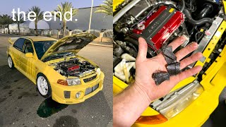 My Evo5s Engine Exploded After Big Boost [upl. by Mitran633]