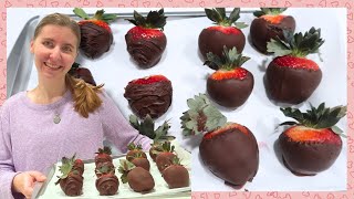 ChocolateCovered Strawberries 🥰  How to Make Perfect ChocolateDipped Strawberries [upl. by Huber]