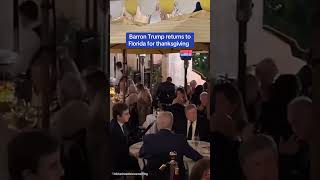 Barron Trump returns to Florida for thanksgiving [upl. by Bernadine881]