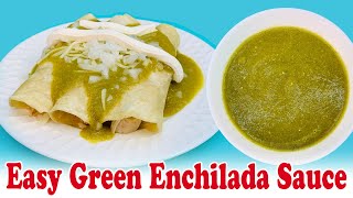 Easy Green Enchilada Sauce Recipe [upl. by Ransom]