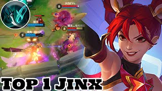 Wild Rift Jinx  Top 1 Jinx Gameplay Rank Master [upl. by Bogusz]