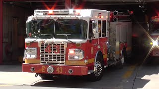 Philadelphia Fire Dept Engine 43 amp Ladder 9 Responding [upl. by Airrotal310]