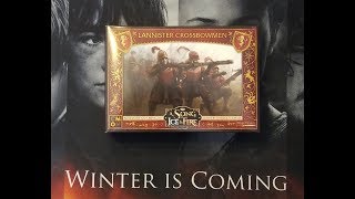 Lannister Crossbowmen preview A Song of Ice and Fire miniatures by CMON [upl. by Bern]