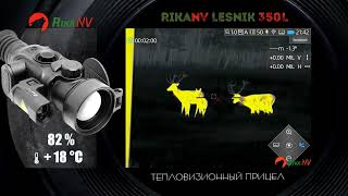 Тепловизионный прицел RIkaNV Lesnik 350L рога видно [upl. by Nafets524]