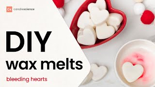 DIY Heart Wax Melts—with a Surprise  How to Make Valentine AntiValentine Galentine Wax Melts [upl. by Aremmat]