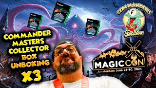 ABRIMOS 3 CAJAS COLLECTOR DE COMMADER MASTERS EN MAGICCON AMSTERDAM  AC COLLECTORS BOOSTERS 🔥🔥🔥🔥🔥 [upl. by Meyer]