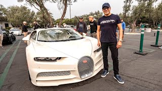 FIRST TIME TAKING THE HERMES BUGATTI CHIRON TO A CAR SHOW  Manny Khoshbin [upl. by Rauch]