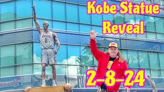 Kobe Bryant Statue Reveal at Crypto Arena 02082024 Los angeles California [upl. by Carlee]