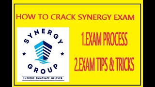 HOW TO CRACK SYNERGY EXAMEXAM DETAILS [upl. by Aerbma]