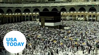 Millions of Muslims travel to Mecca for Hajj pilgrimage  USA TODAY [upl. by Tekla]