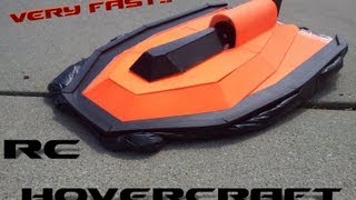 RC Hovercraft Very Fast Made From Spare RC Plane Parts [upl. by Bowler]