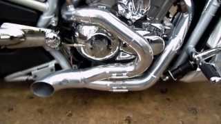 Fitzgerald Motorsport quotGround Pounderquot 21 High Performance VRod Exhaust System [upl. by Eissirhc751]