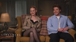 Madelaine Petsch amp Froy Gutierrez Interview  The Strangers Chapter 1 [upl. by Kaenel]