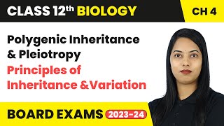 Polygenic Inheritance amp Pleiotropy  Principles of Inheritance and Variation  Class 12 Biology Ch 4 [upl. by Dott]