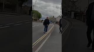 Banned Muzzled XLBully Man Prefers To Walk In Road Than Walk Past Beast xlbully dogwalk karen [upl. by Fagin125]