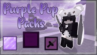 Purple Pvp Bedwars Texture Packs  Solo Bedwars Commentary [upl. by Lyndon50]