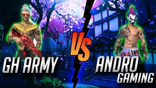 ANDRO GAMING Vs GH ARMY  VERSUS LEAGUE  FREE FIRE INDIA  AKD GAMING [upl. by Imotas]