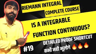 Is a integrable function continuous  how do you show that an integrable function is continuous [upl. by Sundberg]