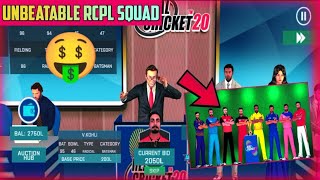 REAL CRICKET 20 RCPL AUCTION  UNBEATABLE SQUAD IN RCPL AUCTION [upl. by Eniamsaj]