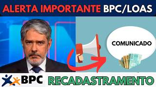 ATENÇÃO Beneficiários do BPC LOAS Recadastramento e Biometria [upl. by Zarihs402]