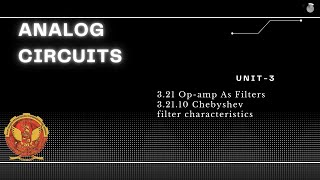 32110 Chebyshev filter characteristics  EC405 [upl. by Lolita623]