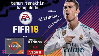 Test game Fifa 2018 Di AMD Ryzen 2500u GPU Radeon Vega 8  Dell Latitude 5495 [upl. by Schilit]