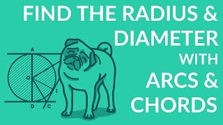 ʕ•ᴥ•ʔ Arcs and Chords easily find the Radius and Diameter of a Circle [upl. by Echikson]